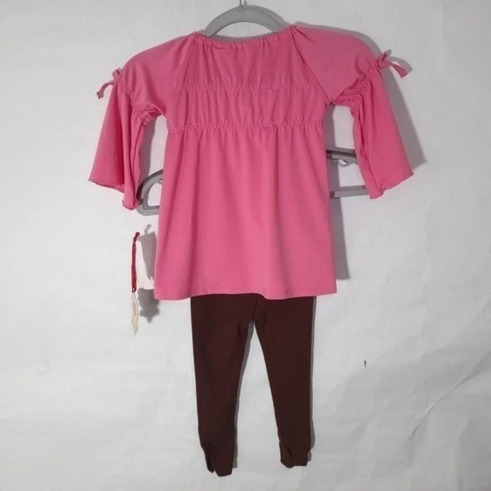 Marc Ecko Outfit Baby 24M‎ Pink Y2K Playwear Two Piece Stretch Legging Tunic Set